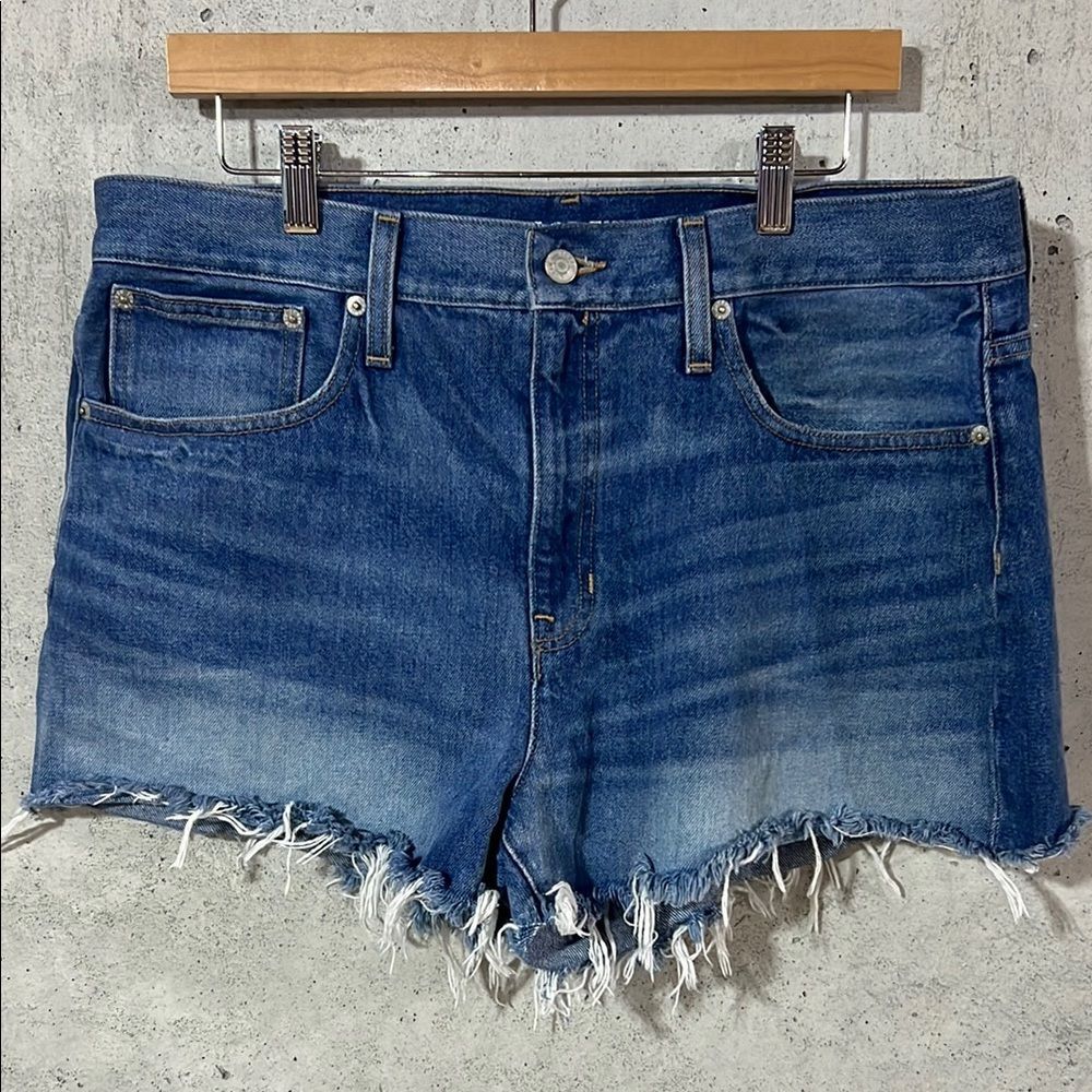 J.Crew Relaxed Distressed High Rise Raw Hem Denim Jean Short Womens 31 12